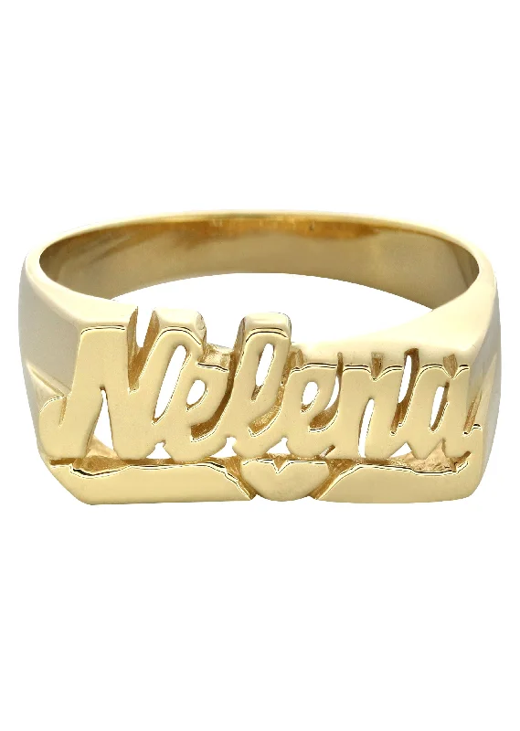 14K Script Gold Name Ring | Appx. 5.5 Grams