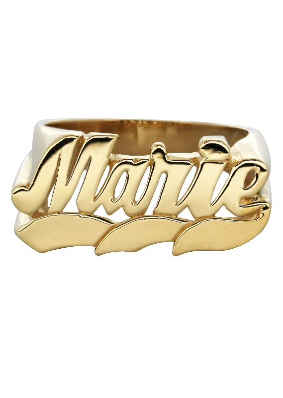 14K Cursive Gold Name Ring | Appx. 5.2 Grams