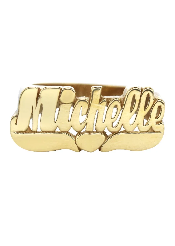 14K Cursive Gold Name Ring | Appx. 5.3 Grams