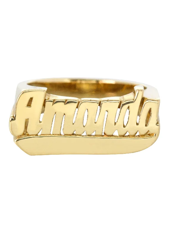 14K Script Gold Name Ring | Appx. 3.8 Grams