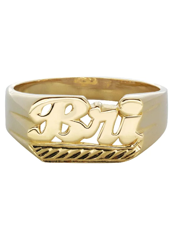 14K Initials Gold Name Ring | Appx. 4 Grams