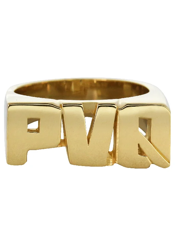 14K Gold Initials Name Ring | Appx. 12.8 Grams