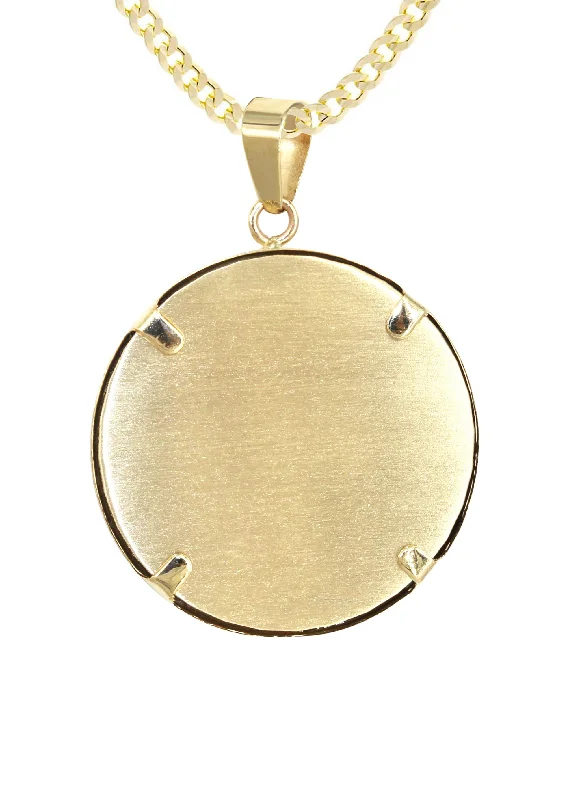 copy-of-14k-yellow-gold-round-picture-pendant-gold-chain-appx-1-5-inches