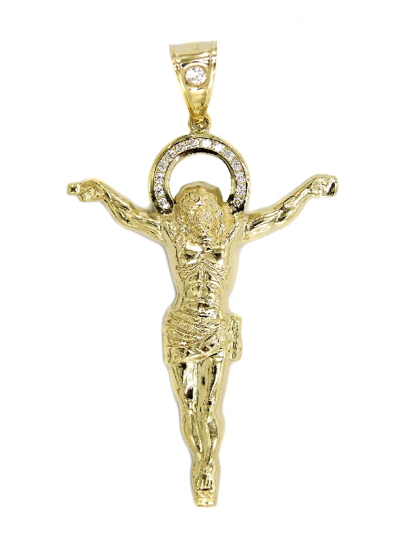 10K Gold Crucifix Pendant  |  Customizable Pendant