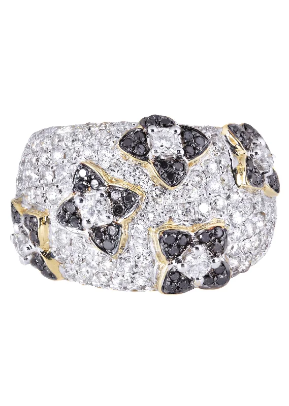 14K Ladies Black Diamond Cocktail Ring | 1.89 Carats | 10.85 Grams