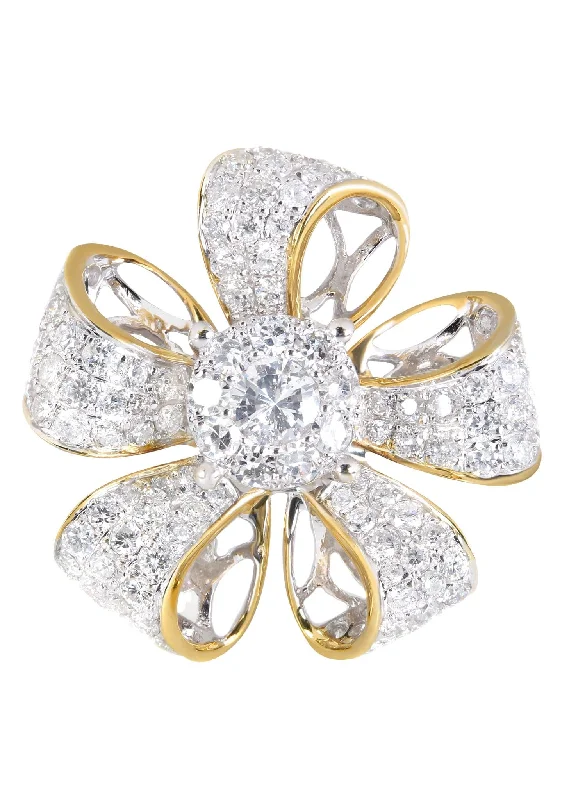 14K Ladies Diamond Cocktail Ring | 1.80 Carats | 7.09 Grams