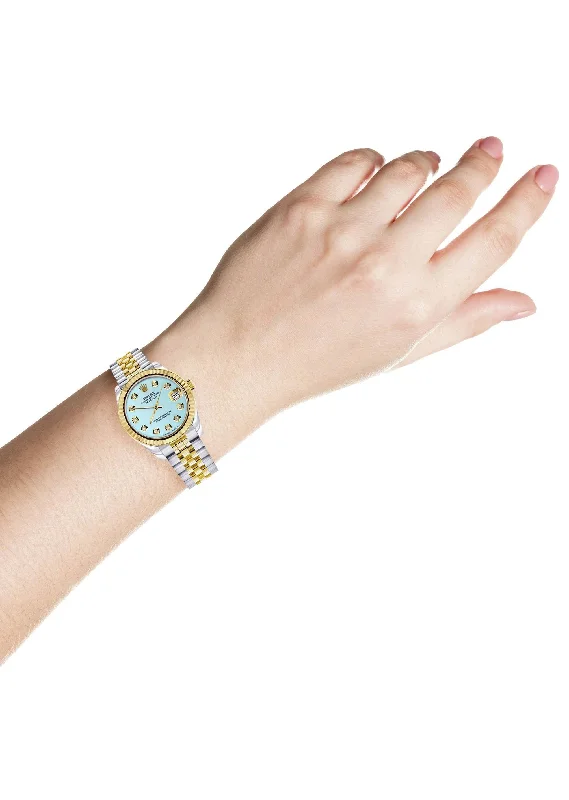 copy-of-diamond-gold-rolex-watch-diamond-bezel-31mm-baby-blue-diamond-dial-jubilee-band