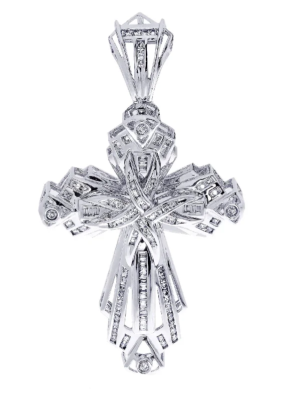 Diamond Cross Pendant| 1.23 Carats| 20.4 Grams