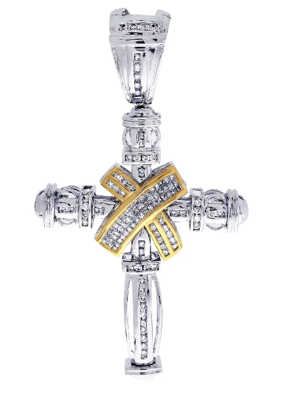 Diamond Cross Pendant| 1.84 Carats| 23.51 Grams