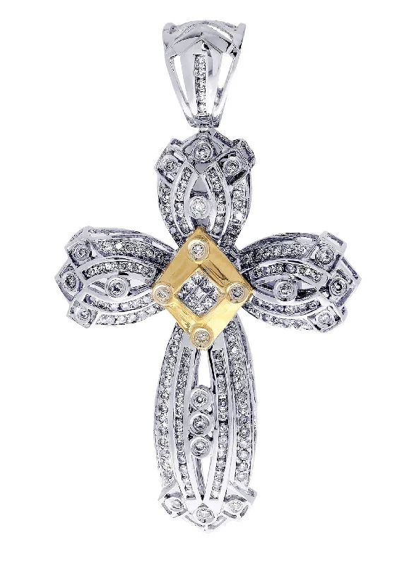 Diamond Cross Pendant| 1.9 Carats| 15.47 Grams