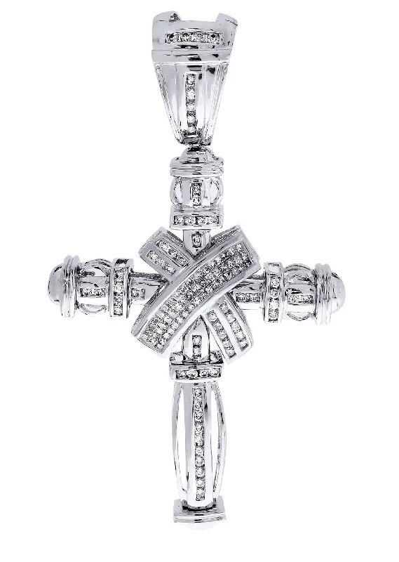 Diamond Cross Pendant| 1.93 Carats| 23.72 Grams