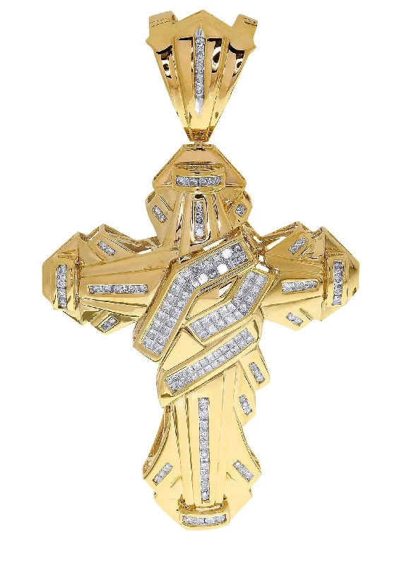 Diamond Cross Pendant| 2.04 Carats| 26.87 Grams