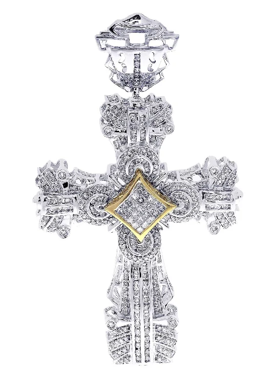 Diamond Cross Pendant| 2.07 Carats| 23.5 Grams