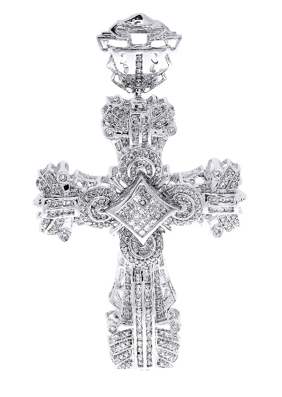 Diamond Cross Pendant| 2.08 Carats| 22.92 Grams