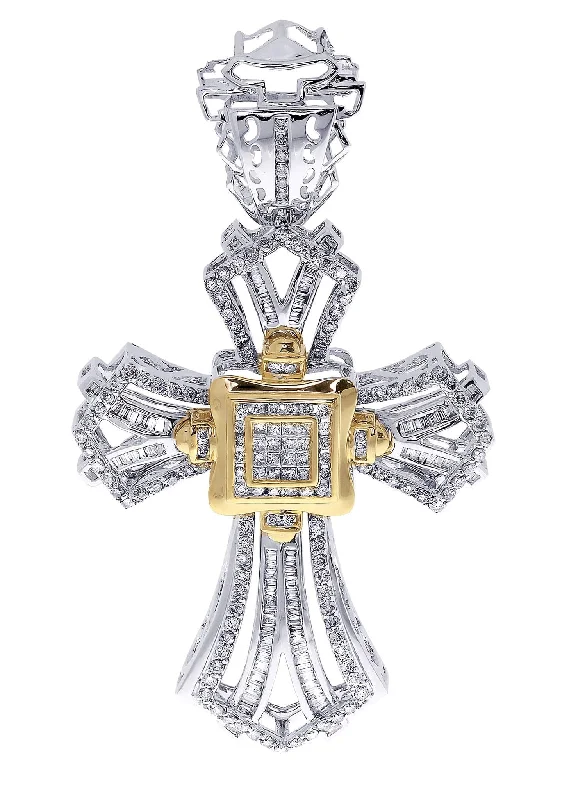 Diamond Cross Pendant| 2.1 Carats| 20.43 Grams