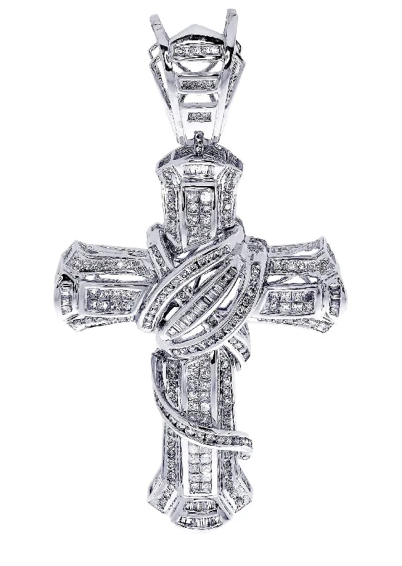 Diamond Cross Pendant| 2.17 Carats| 18.01 Grams