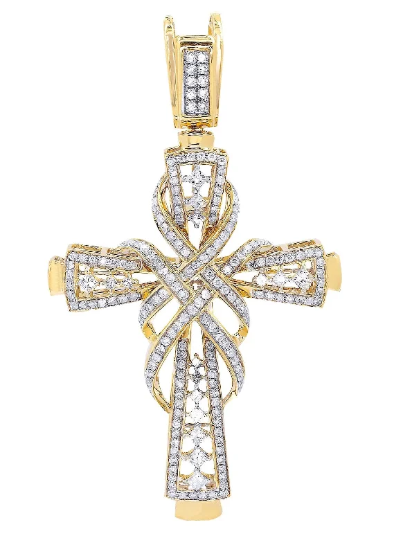 Diamond Cross Pendant| 2.33 Carats| 14.34 Grams