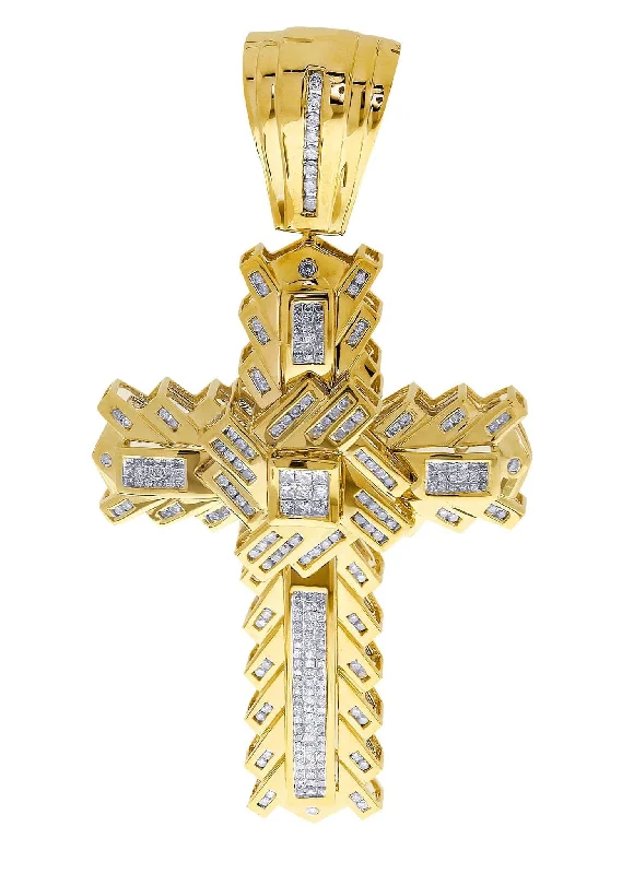 Diamond Cross Pendant| 2.51 Carats| 34.83 Grams