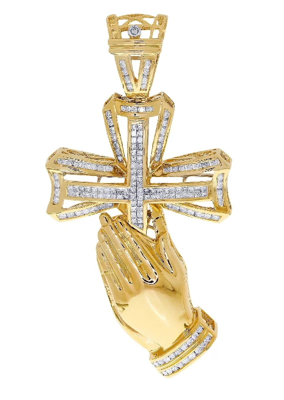 Diamond Cross Pendant| 2.65 Carats| 29.58 Grams