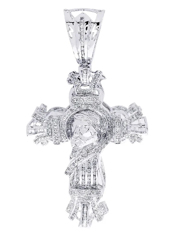 Diamond Cross Pendant| 2.7 Carats| 23.4 Grams