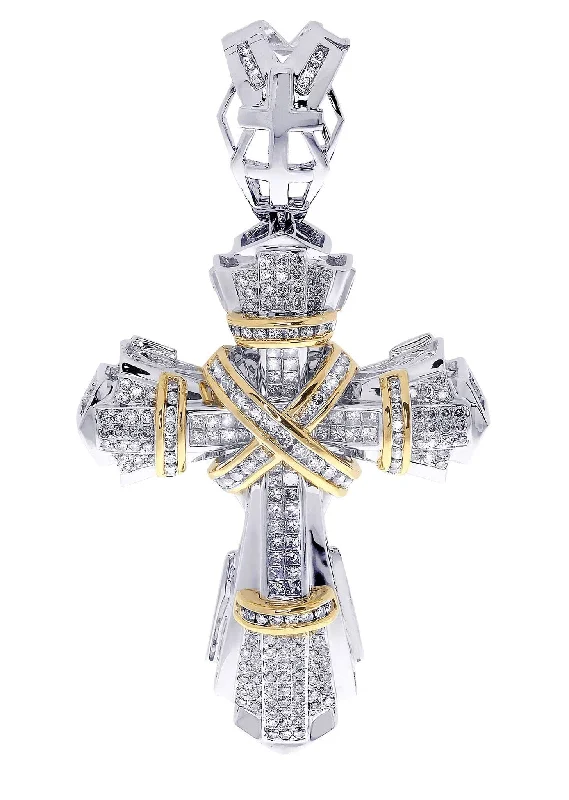 Diamond Cross Pendant| 2.71 Carats| 23.79 Grams