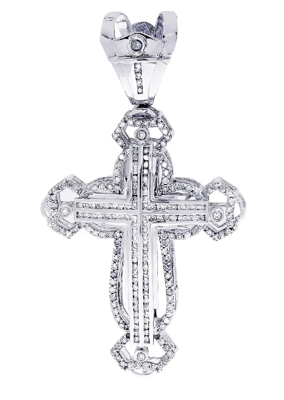 Diamond Cross Pendant| 2.88 Carats| 24.74 Grams