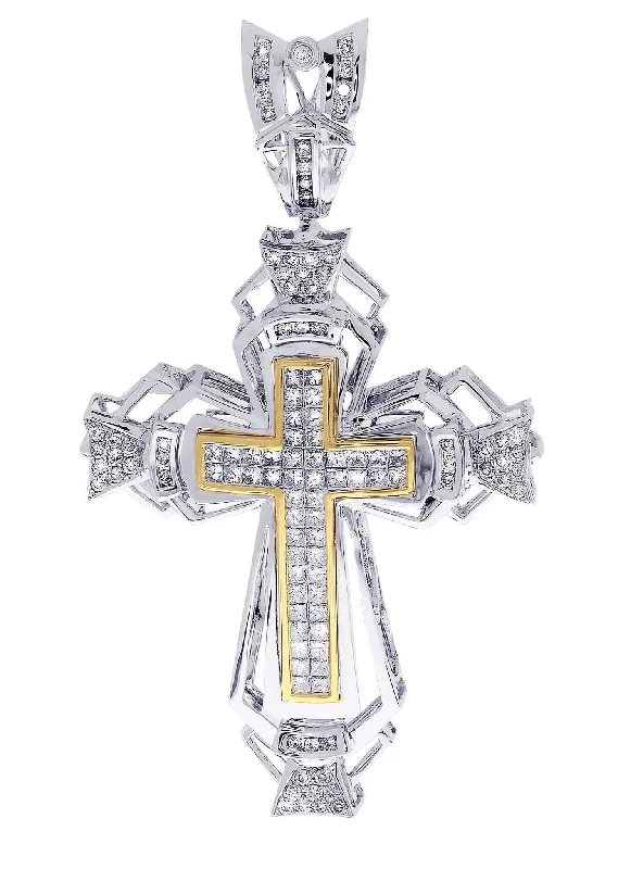 Diamond Cross Pendant| 3.08 Carats| 18.66 Grams