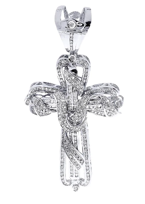 Diamond Cross Pendant| 3.34 Carats| 29.13 Grams