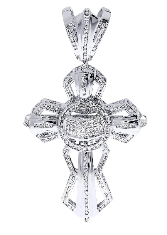 Diamond Cross Pendant| 3.55 Carats| 31.62 Grams