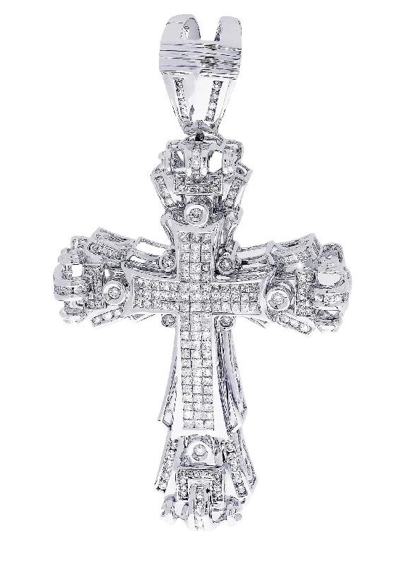 Diamond Cross Pendant| 4.3 Carats| 31.55 Grams