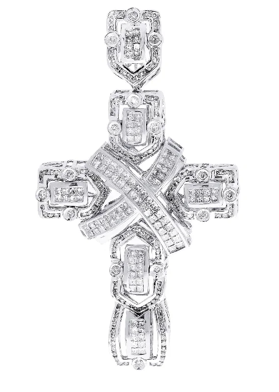 Diamond Cross Pendant| 4.33 Carats| 26.89 Grams