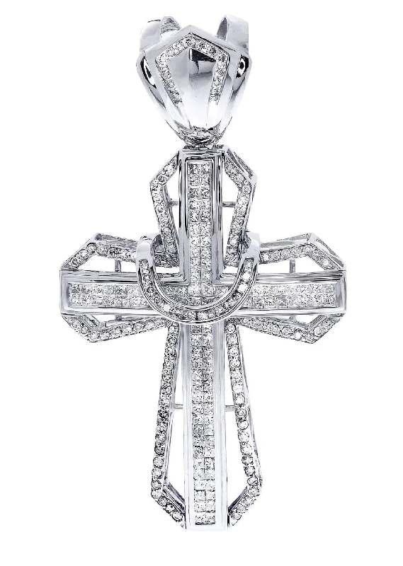 Diamond Cross Pendant| 4 Carats| 21.51 Grams