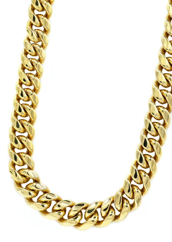 18K Gold Plated Cuban Link Chain For Men