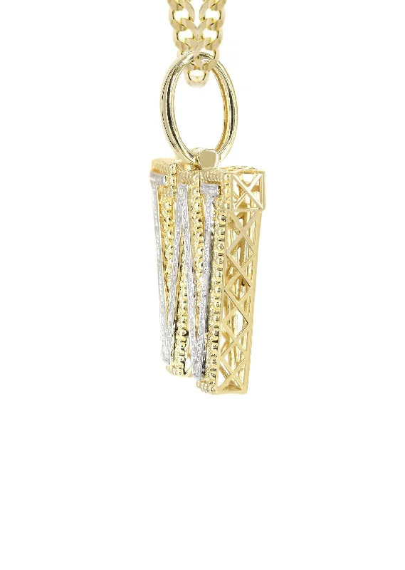 diamond-10k-yellow-gold-cuban-chain-letter-w-pendant-appx-16-grams