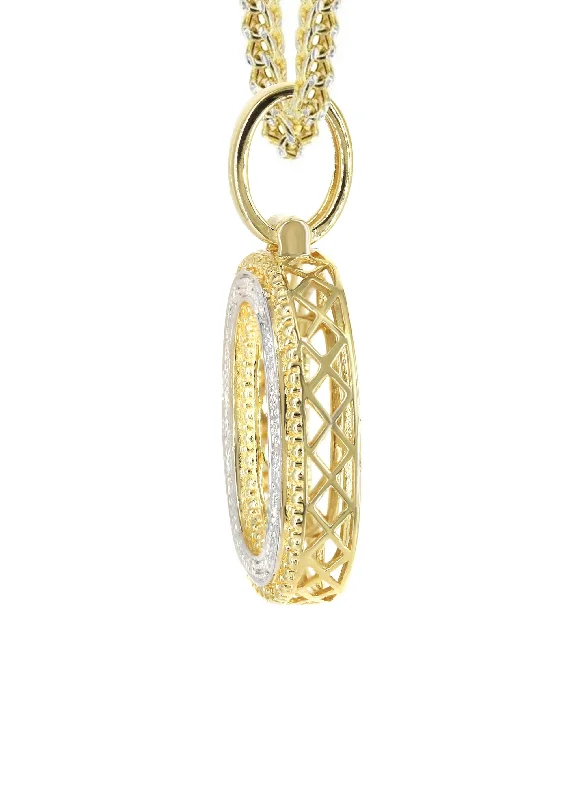 diamond-10k-yellow-gold-franco-chain-letter-o-pendant-appx-13-8-grams