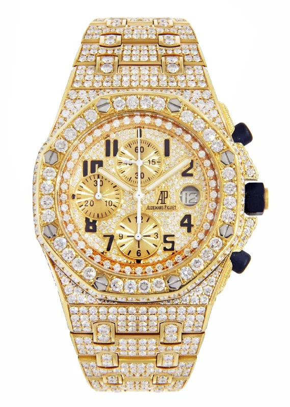 Diamond Audemars Piguet Royal Oak Offshore | 18K Yellow Gold | 42 Mm