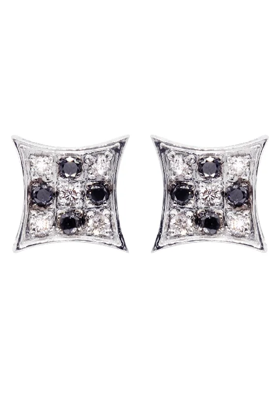 Diamond Earrings For Men | 0.2 Carats 14K White Gold