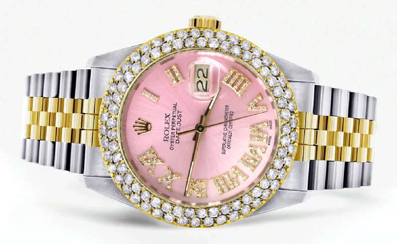 diamond-gold-rolex-watch-for-men-16233-36mm-custom-pink-dial-two-row-4-25-carat-bezel-jubilee-band