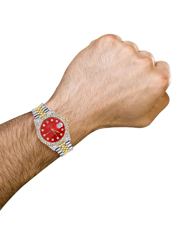 diamond-gold-rolex-watch-for-men-16233-36mm-custom-red-dial-two-row-4-25-carat-bezel-jubilee-band