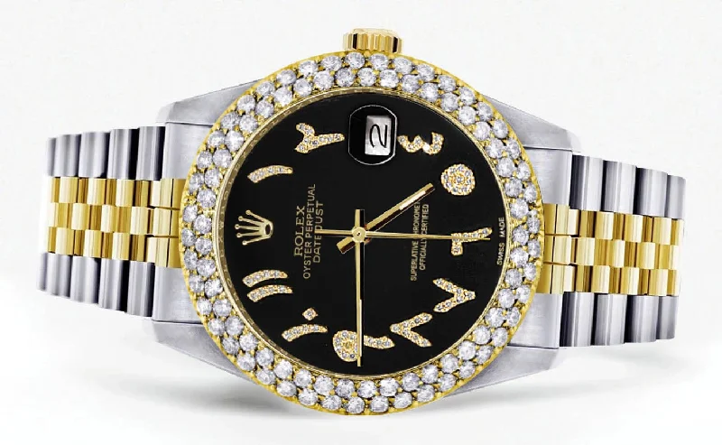 diamond-gold-rolex-watch-for-women-16233-36mm-black-arabic-diamond-dial-two-row-4-25-carat-bezel-jubilee-band