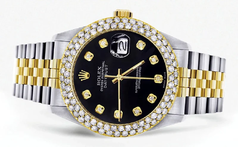 diamond-gold-rolex-watch-for-women-16233-36mm-black-dial-two-row-4-25-carat-bezel-jubilee-band