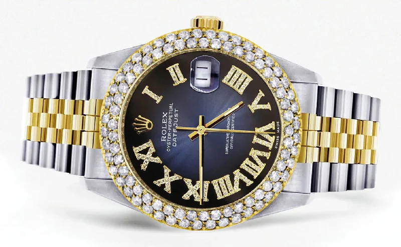 diamond-gold-rolex-watch-for-women-16233-36mm-blue-black-roman-numeral-dial-two-row-4-25-carat-bezel-jubilee-band