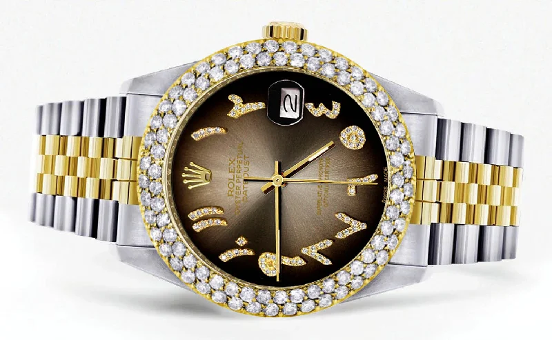 diamond-gold-rolex-watch-for-women-16233-36mm-brown-arabic-diamond-dial-two-row-4-25-carat-bezel-jubilee-band