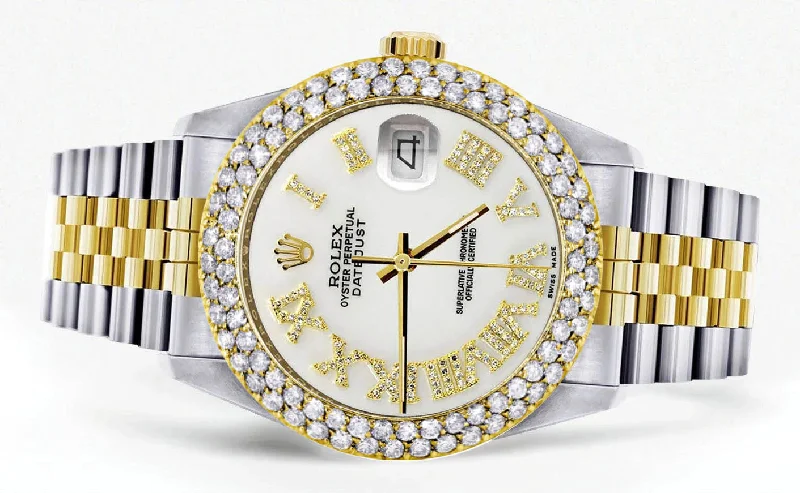 diamond-gold-rolex-watch-for-women-16233-36mm-diamond-white-roman-numeral-dial-two-row-4-25-carat-bezel-jubilee-band