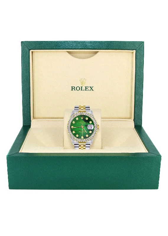 diamond-gold-rolex-watch-for-women-16233-36mm-green-mother-of-pearl-dial-two-row-4-25-carat-bezel-jubilee-band