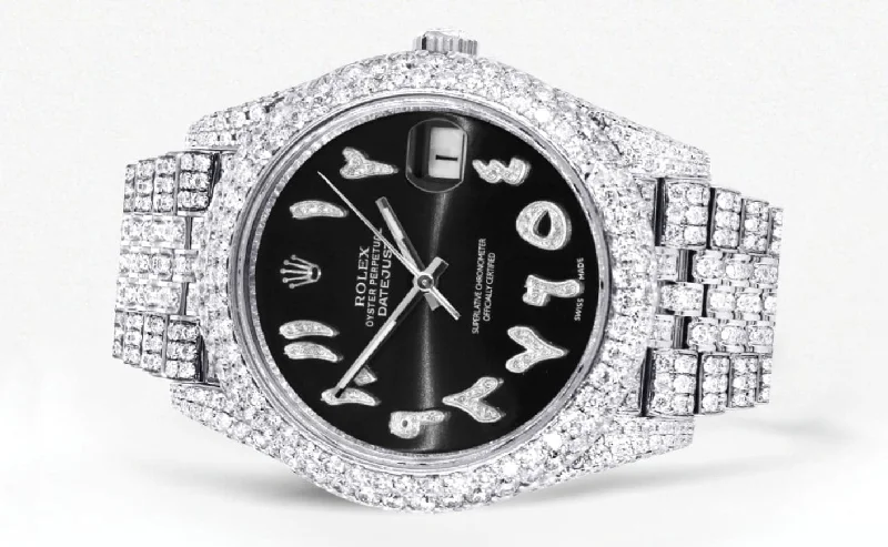 diamond-iced-out-rolex-datejust-41-25-carats-of-diamonds-custom-black-arabic-diamond-dial-jubilee-band