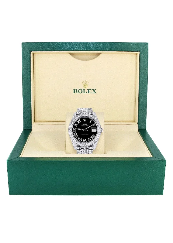 diamond-iced-out-rolex-datejust-41-25-carats-of-diamonds-custom-black-roman-numeral-diamond-dial-jubilee-band