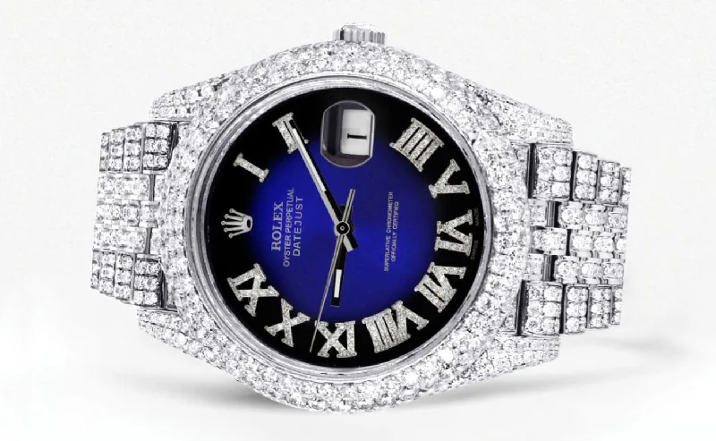 diamond-iced-out-rolex-datejust-41-25-carats-of-diamonds-custom-blue-black-roman-numeral-diamond-dial-jubilee-band