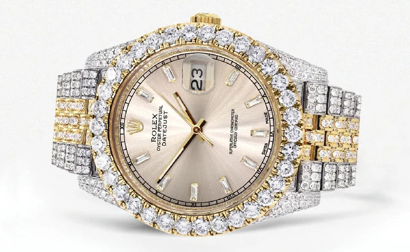 diamond-iced-out-rolex-datejust-41-25-carats-of-diamonds-custom-dawn-pink-dial-two-tone-jubilee-band