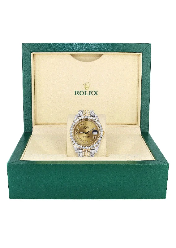 diamond-iced-out-rolex-datejust-41-25-carats-of-diamonds-custom-gold-roman-numeral-diamond-dial-jubilee-band-1